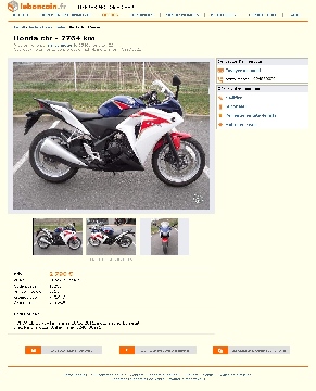 Cliquez ici pour voir l'image (004 Honda cbr - 7764 km Motos Cher - leboncoin.fr - 2013 03 11 - 16 15 03 - www.leboncoin.fr-motos-423993280.htm.jpg)